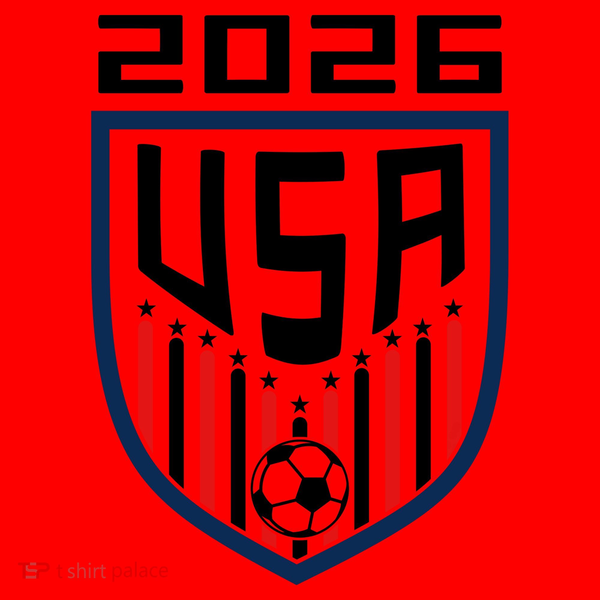 USA Soccer Player 2026 Fan Santa Hat