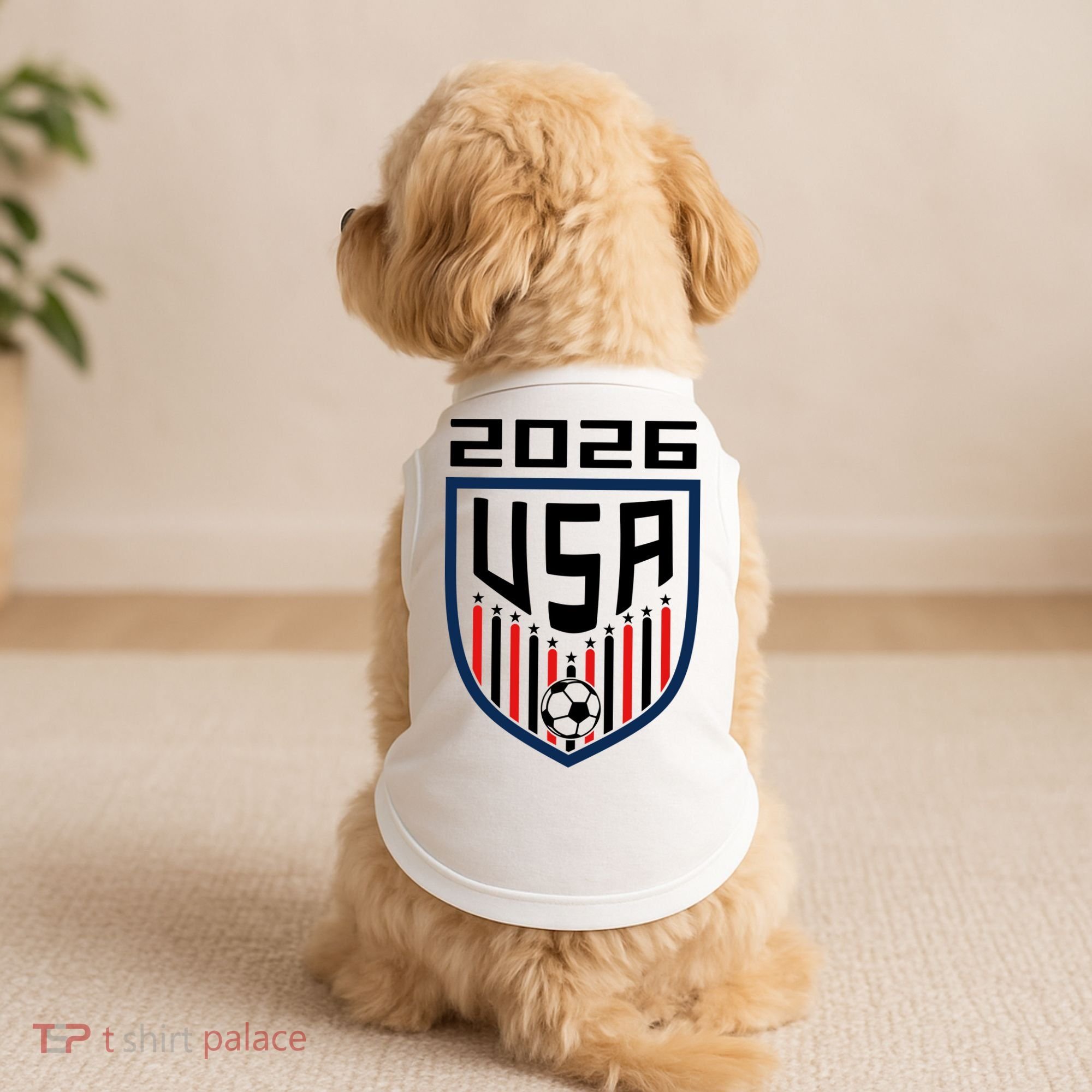 USA Soccer Player 2026 Fan Doggie Tank