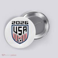 USA Soccer Player 2026 Fan Button thumb 0