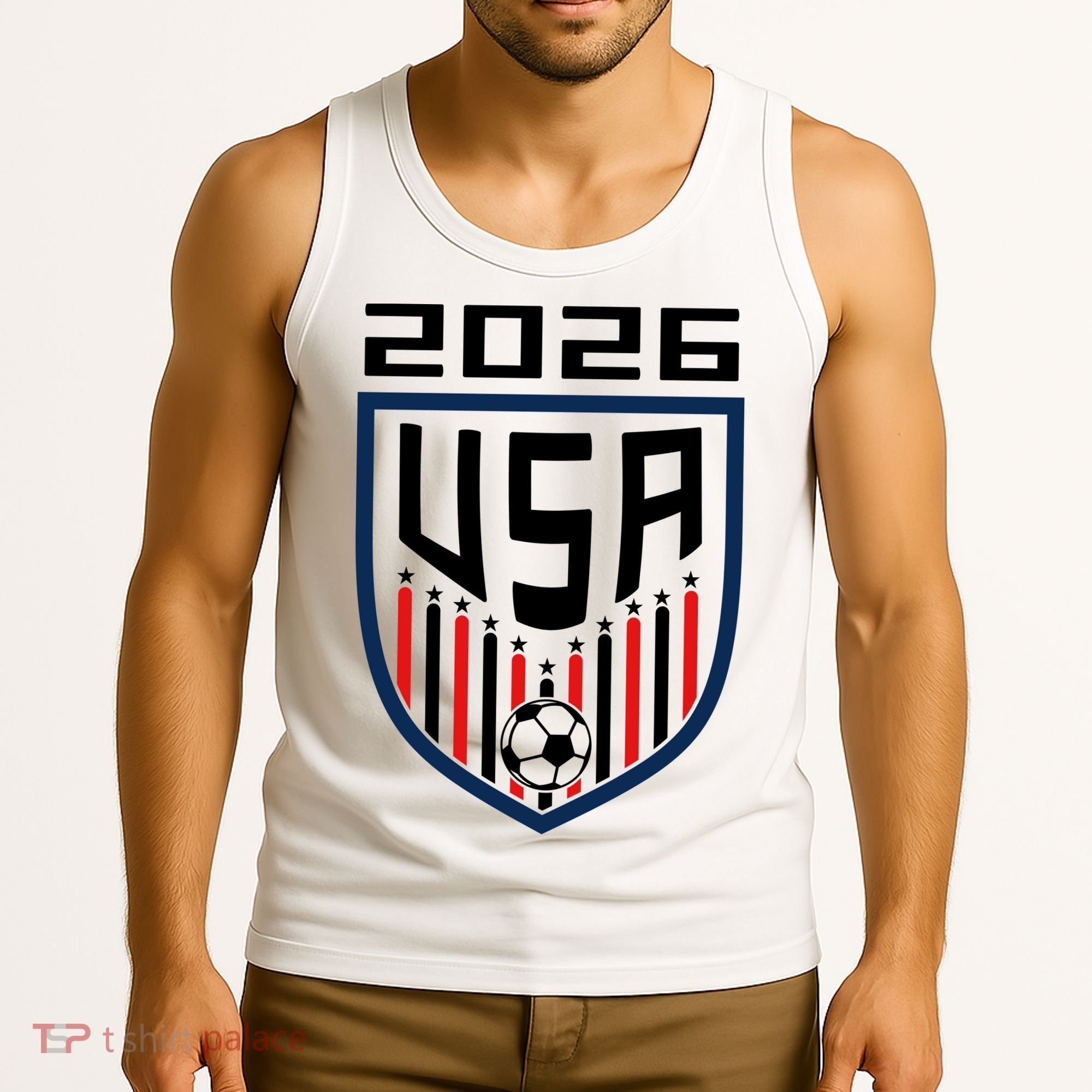 USA Soccer Player 2026 Fan Tank Top