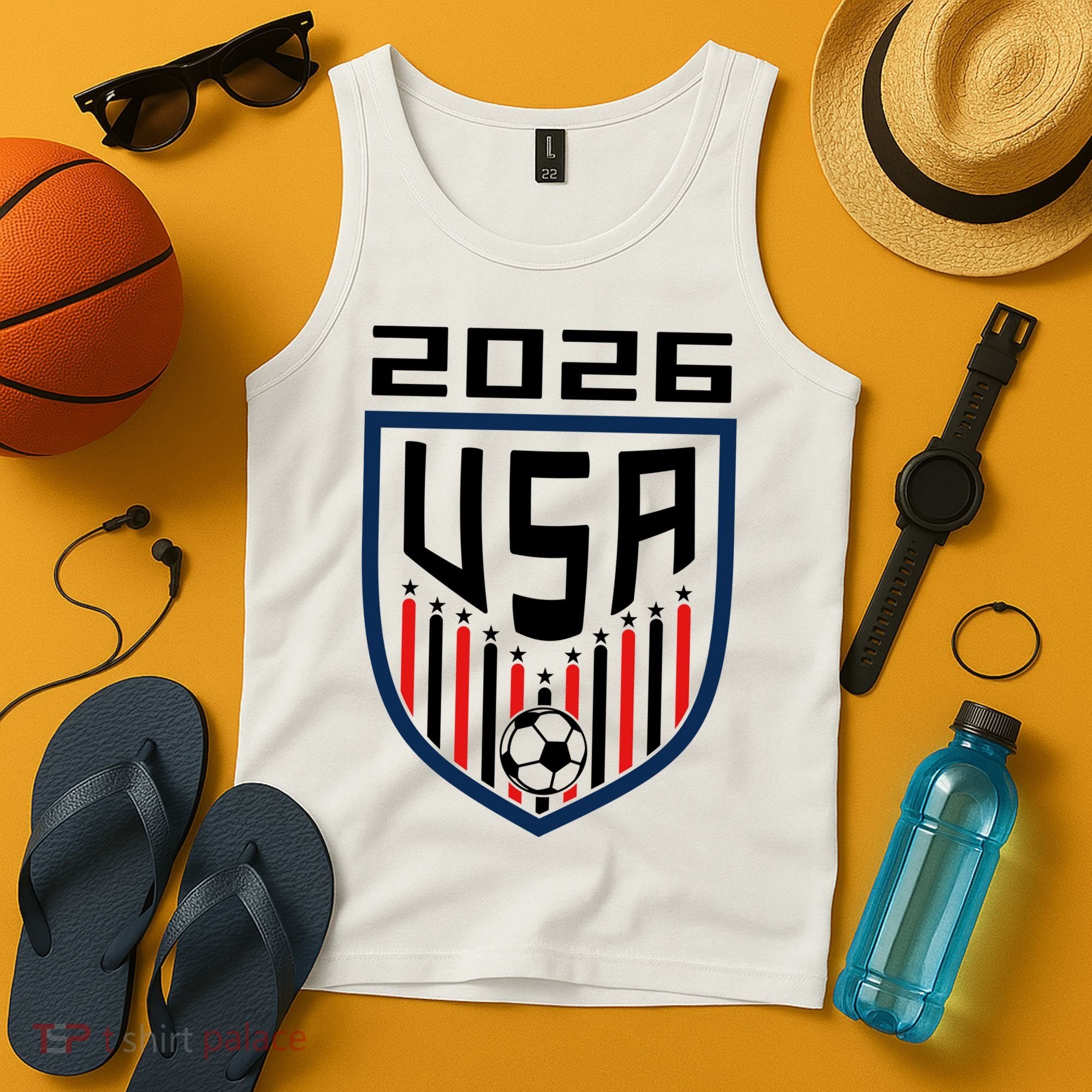 USA Soccer Player 2026 Fan Tank Top