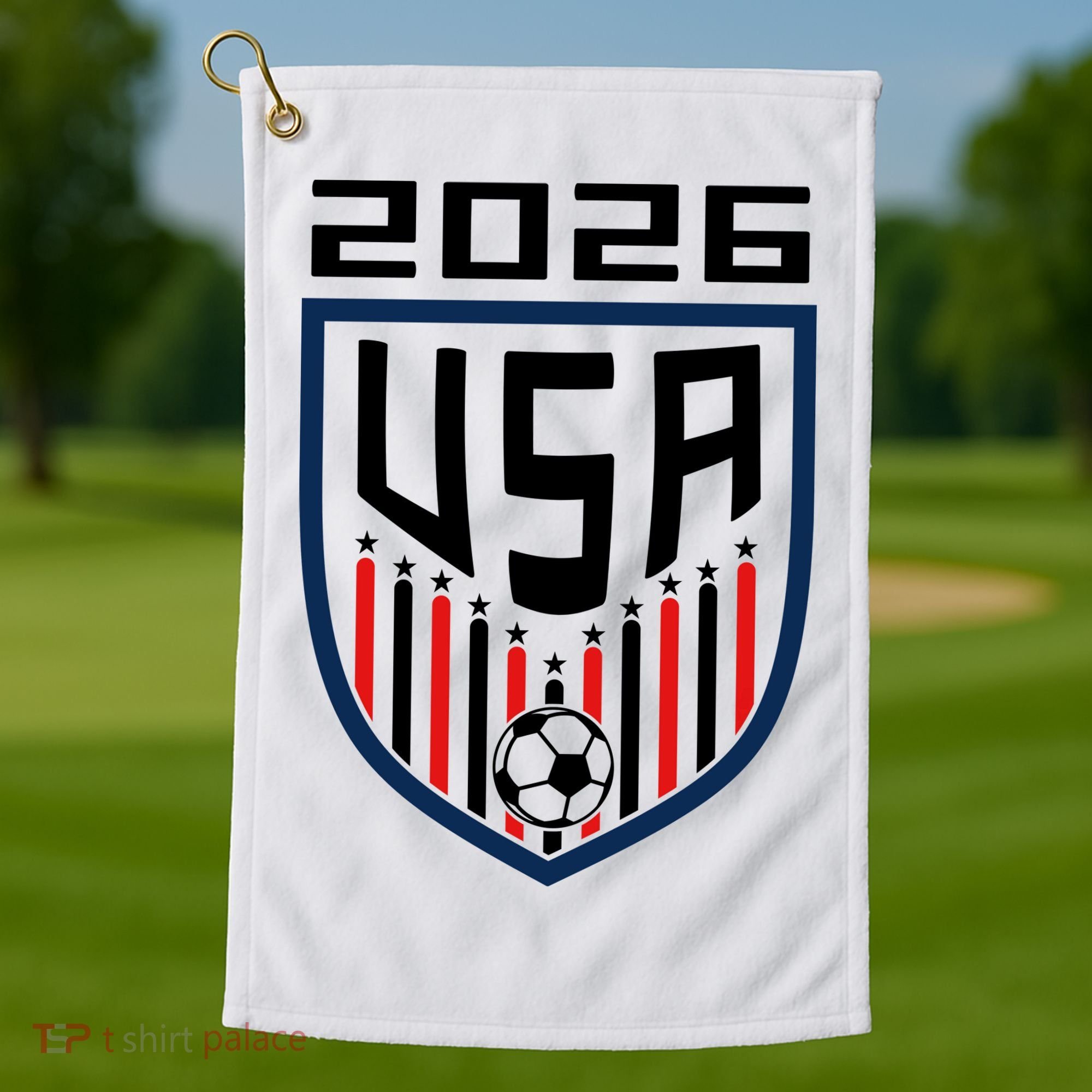 USA Soccer Player 2026 Fan Golf Towel