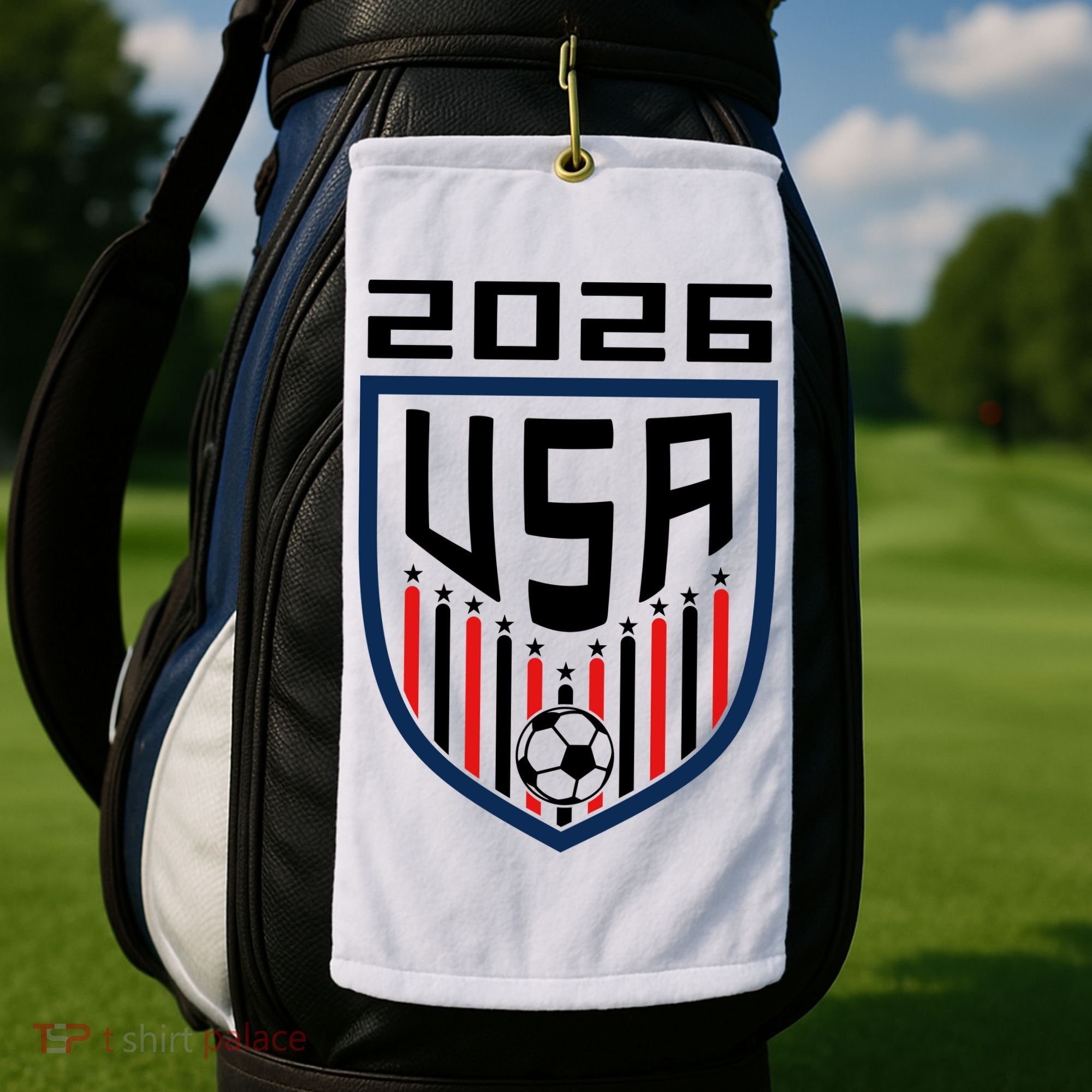 USA Soccer Player 2026 Fan Golf Towel