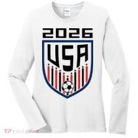 USA Soccer Player 2026 Fan Women's Long Sleeve Shirt thumb 0