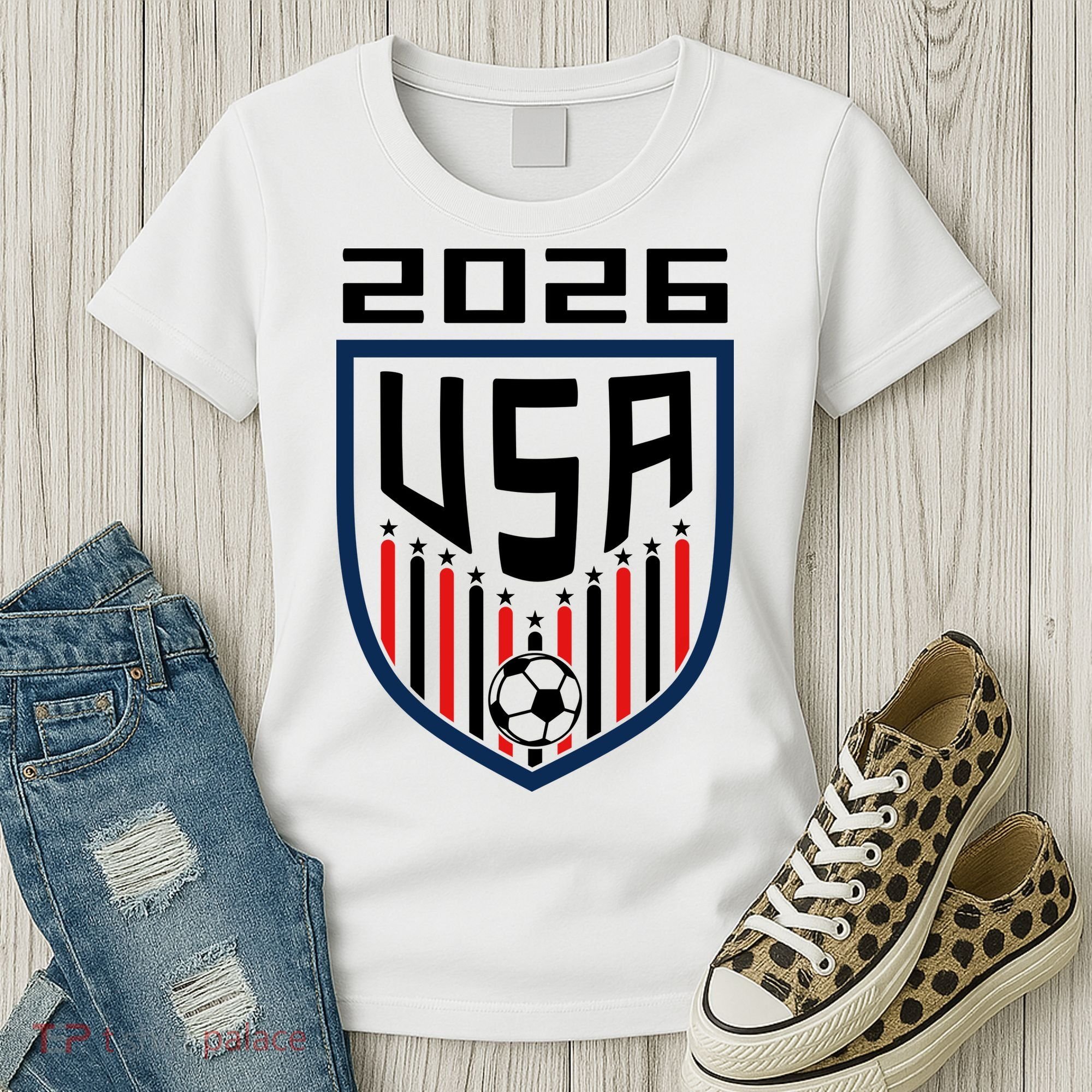 USA Soccer Player 2026 Fan Women's T-Shirt