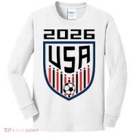 USA Soccer Player 2026 Fan Kids Long Sleeve Shirt thumb 0