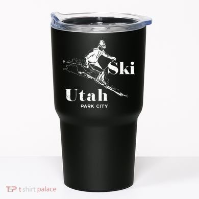 Utah Skiing Park City Tumbler