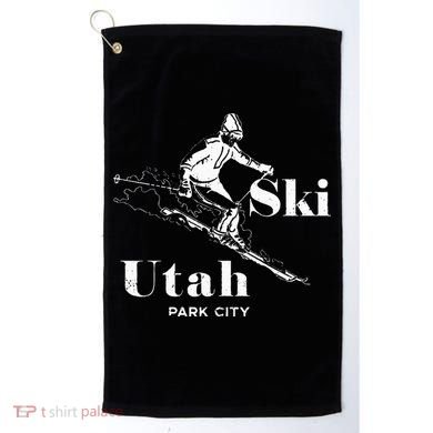 Utah Skiing Park City Golf Towel
