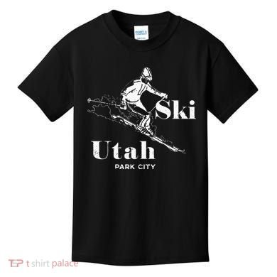 Utah Skiing Park City Kids T-Shirt