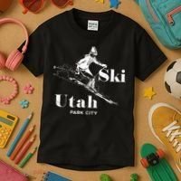 Utah Skiing Park City Kids T-Shirt thumb 3
