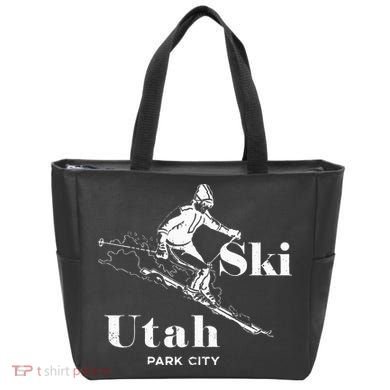 Utah Skiing Park City Tote Bag