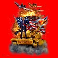 United States President Donald Trump Epic Battle Santa Hat thumb 1