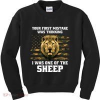 United States Patriot Your First Mistake Kids Sweatshirt thumb 0