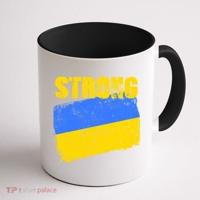 Ukrainian Strong Pride Ukraine Flag Support Free Ukrainians Coffee Mug back