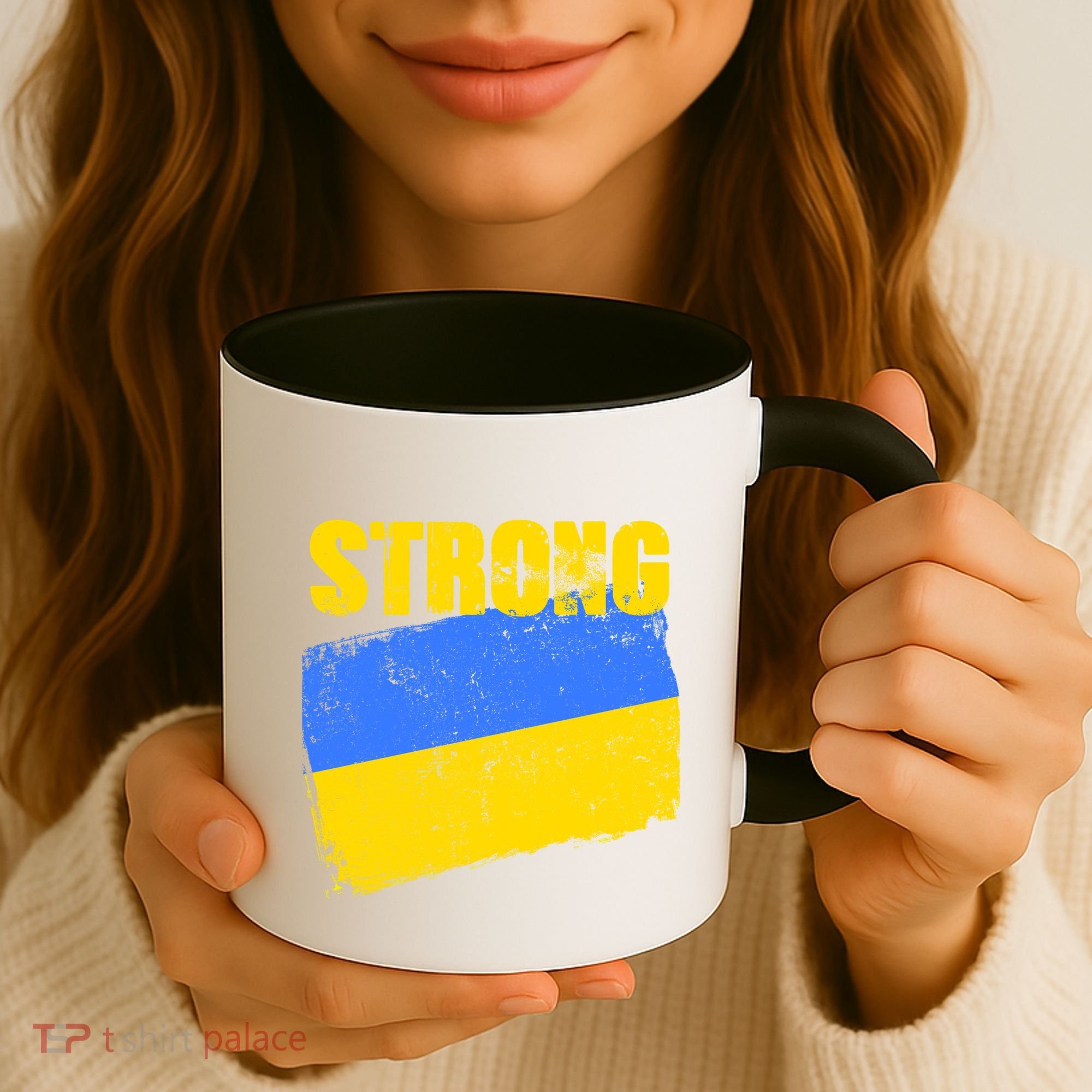 Ukrainian Strong Pride Ukraine Flag Support Free Ukrainians Coffee Mug