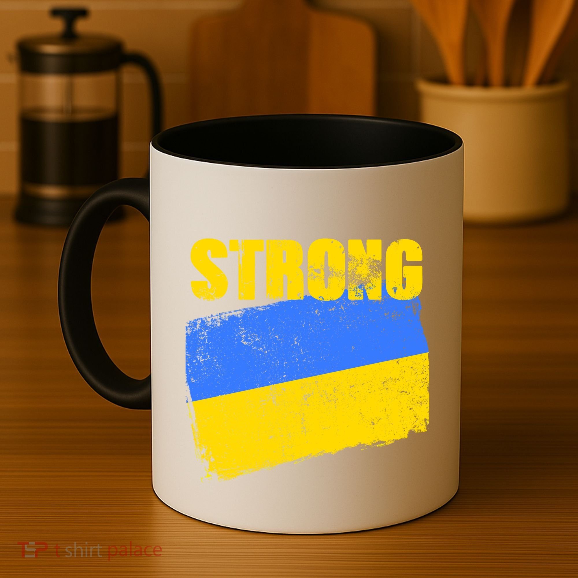 Ukrainian Strong Pride Ukraine Flag Support Free Ukrainians Coffee Mug