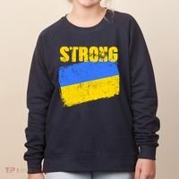 Ukrainian Strong Pride Ukraine Flag Support Free Ukrainians Women's Sweatshirt thumb 0
