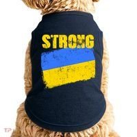 Ukrainian Strong Pride Ukraine Flag Support Free Ukrainians Doggie Tank thumb 0