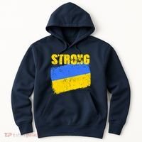 Ukrainian Strong Pride Ukraine Flag Support Free Ukrainians Hoodie thumb 0