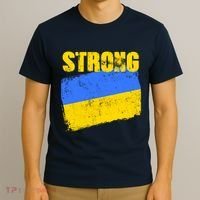 Ukrainian Strong Pride Ukraine Flag Support Free Ukrainians T-Shirt thumb 3