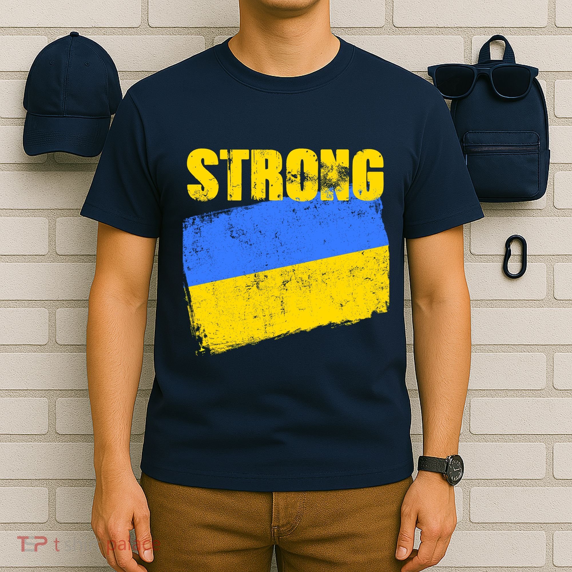 Ukrainian Strong Pride Ukraine Flag Support Free Ukrainians T-Shirt