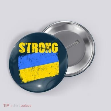 Ukrainian Strong Pride Ukraine Flag Support Free Ukrainians Button