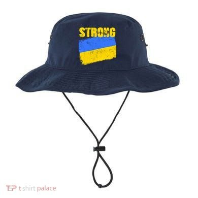 Ukrainian Strong Pride Ukraine Flag Support Free Ukrainians Bucket Hat