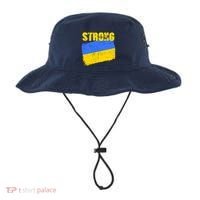 Ukrainian Strong Pride Ukraine Flag Support Free Ukrainians Bucket Hat thumb 0