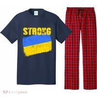 Ukrainian Strong Pride Ukraine Flag Support Free Ukrainians Pajama Set thumb 0