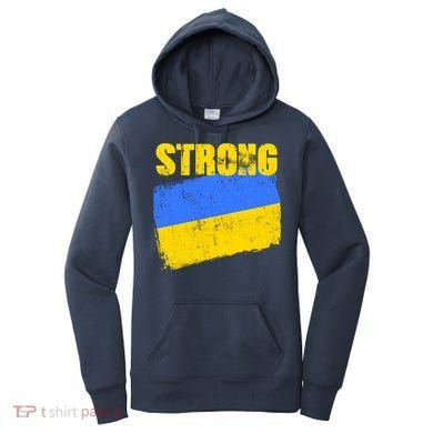 Ukrainian Strong Pride Ukraine Flag Support Free Ukrainians Women's Hoodie
