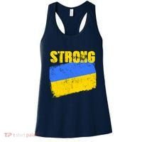 Ukrainian Strong Pride Ukraine Flag Support Free Ukrainians Women's Tank Top thumb 0