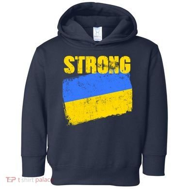 Ukrainian Strong Pride Ukraine Flag Support Free Ukrainians Toddler Hoodie