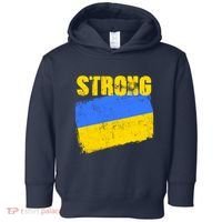 Ukrainian Strong Pride Ukraine Flag Support Free Ukrainians Toddler Hoodie thumb 0