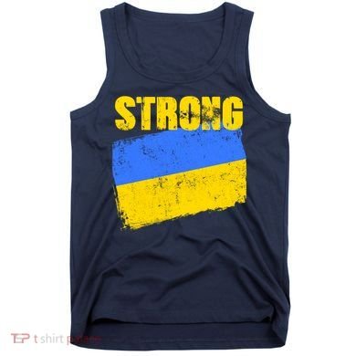 Ukrainian Strong Pride Ukraine Flag Support Free Ukrainians Tank Top
