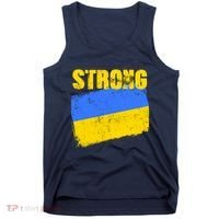 Ukrainian Strong Pride Ukraine Flag Support Free Ukrainians Tank Top thumb 0