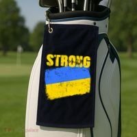 Ukrainian Strong Pride Ukraine Flag Support Free Ukrainians Golf Towel thumb 2
