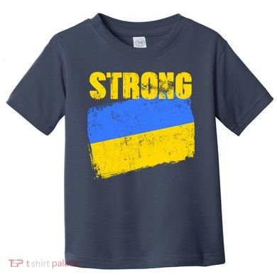 Ukrainian Strong Pride Ukraine Flag Support Free Ukrainians Toddler T-Shirt