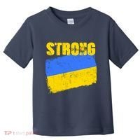 Ukrainian Strong Pride Ukraine Flag Support Free Ukrainians Toddler T-Shirt thumb 0