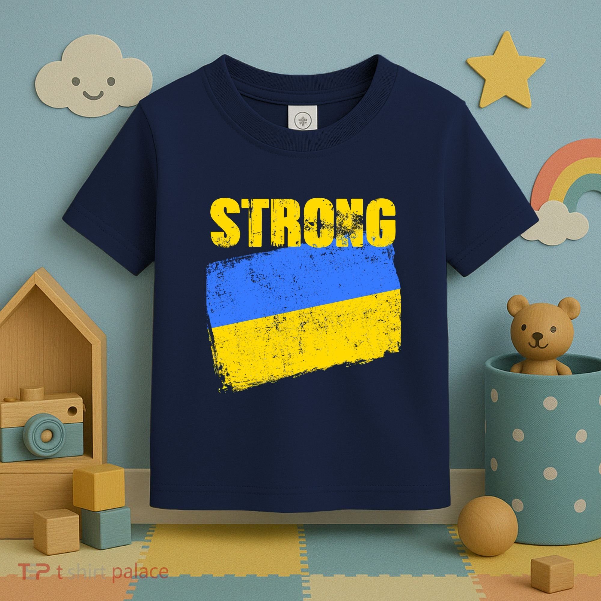 Ukrainian Strong Pride Ukraine Flag Support Free Ukrainians Toddler T-Shirt