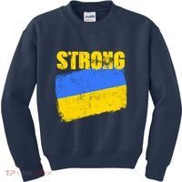 Ukrainian Strong Pride Ukraine Flag Support Free Ukrainians Kids Sweatshirt thumb 0