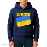 Ukrainian Strong Pride Ukraine Flag Support Free Ukrainians Kids Hoodie thumb 4