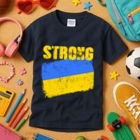 Ukrainian Strong Pride Ukraine Flag Support Free Ukrainians Kids T-Shirt thumb 3