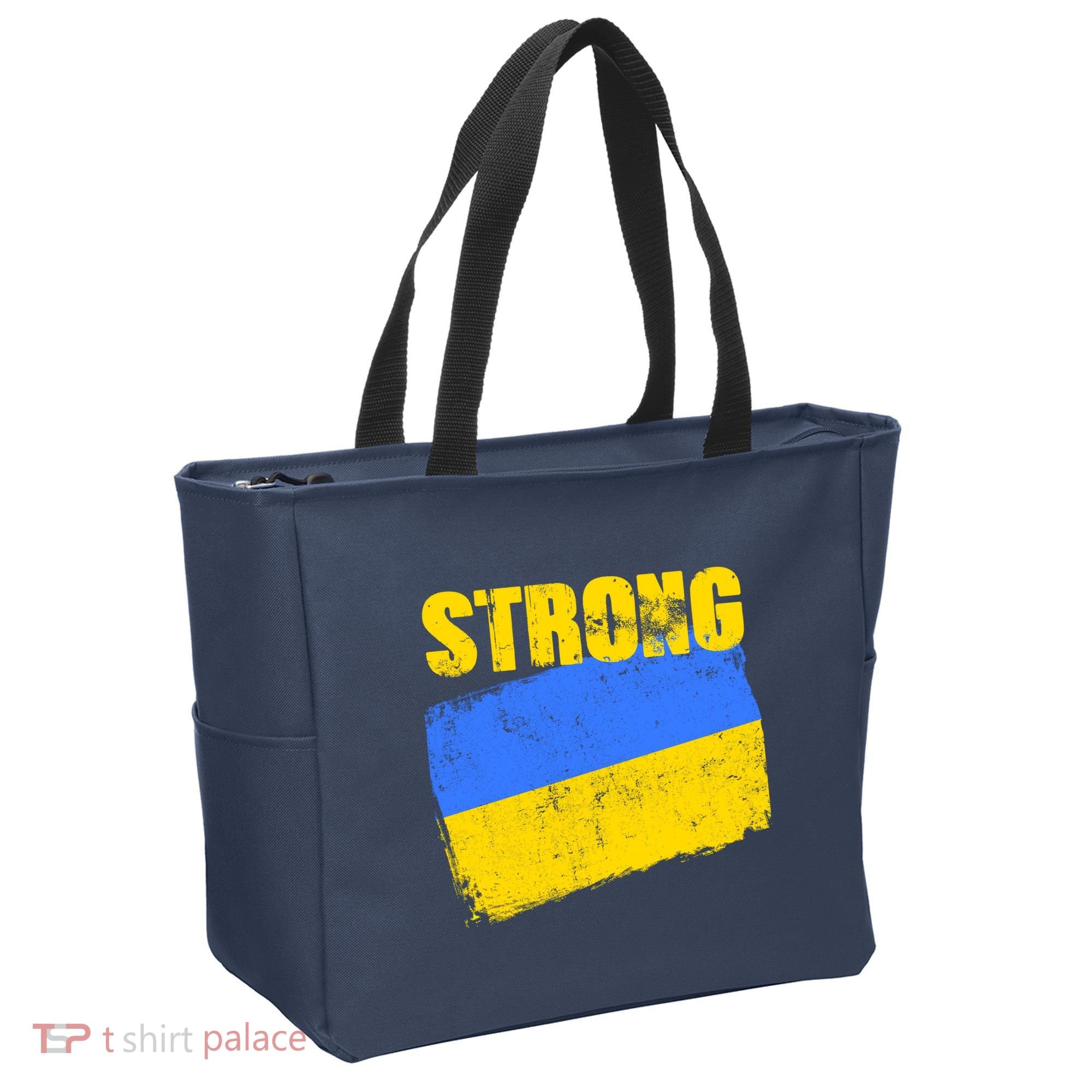 Ukrainian Strong Pride Ukraine Flag Support Free Ukrainians Tote Bag