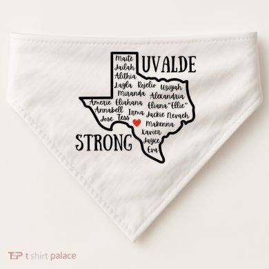 Uvalde Strong Remember The Victims USA-Made Doggie Bandana