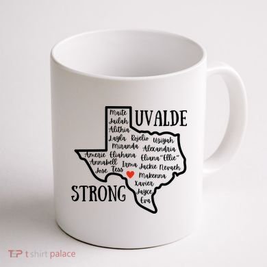 Uvalde Strong Remember The Victims Coffee Mug back