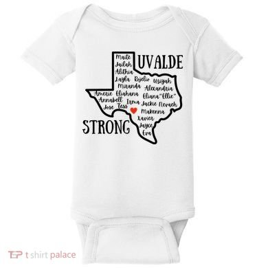 Uvalde Strong Remember The Victims Baby Bodysuit