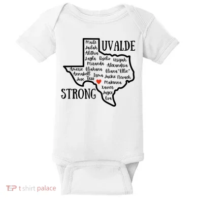 Uvalde Strong Remember The Victims Baby Bodysuit