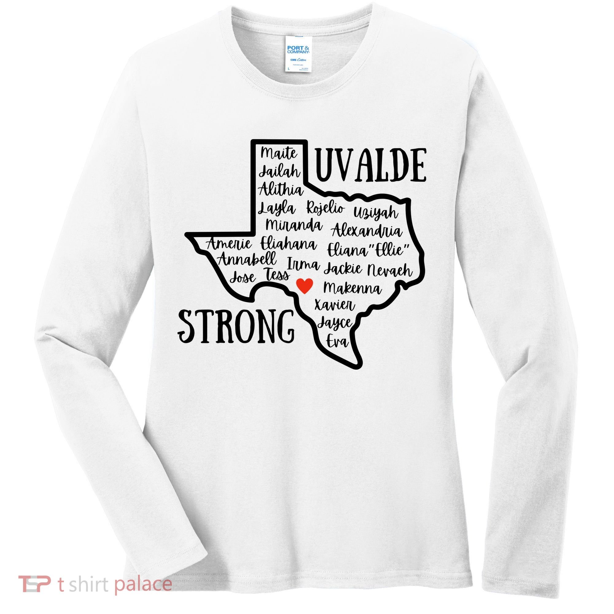 Uvalde Strong Remember The Victims Women's Long Sleeve Shirt