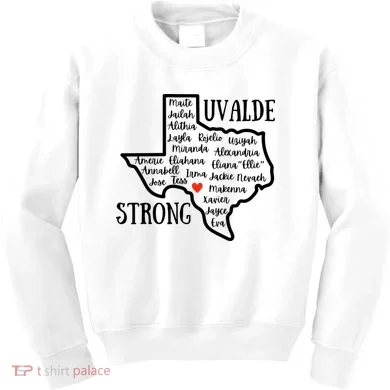 Uvalde Strong Remember The Victims Kids Sweatshirt