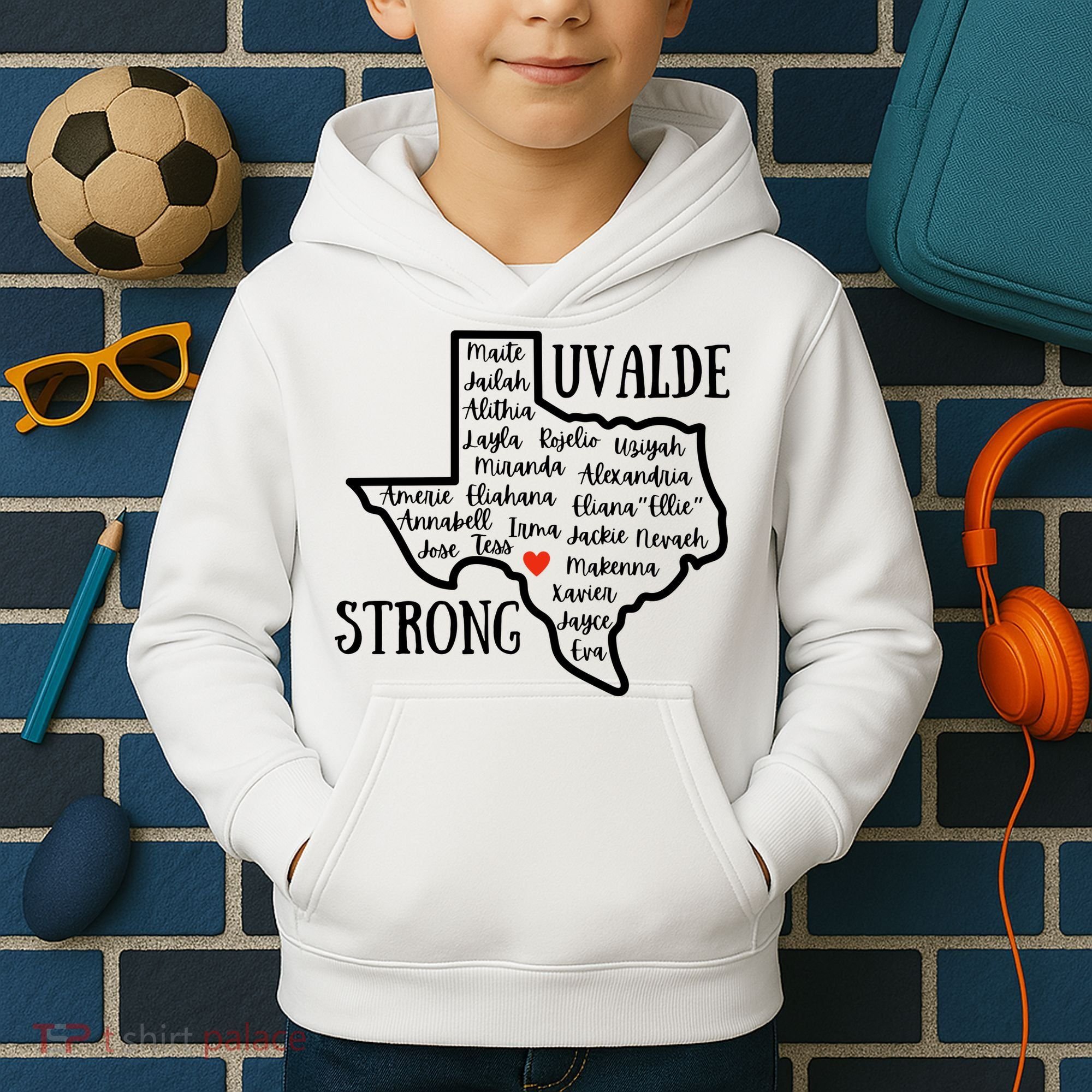 Uvalde Strong Remember The Victims Kids Hoodie